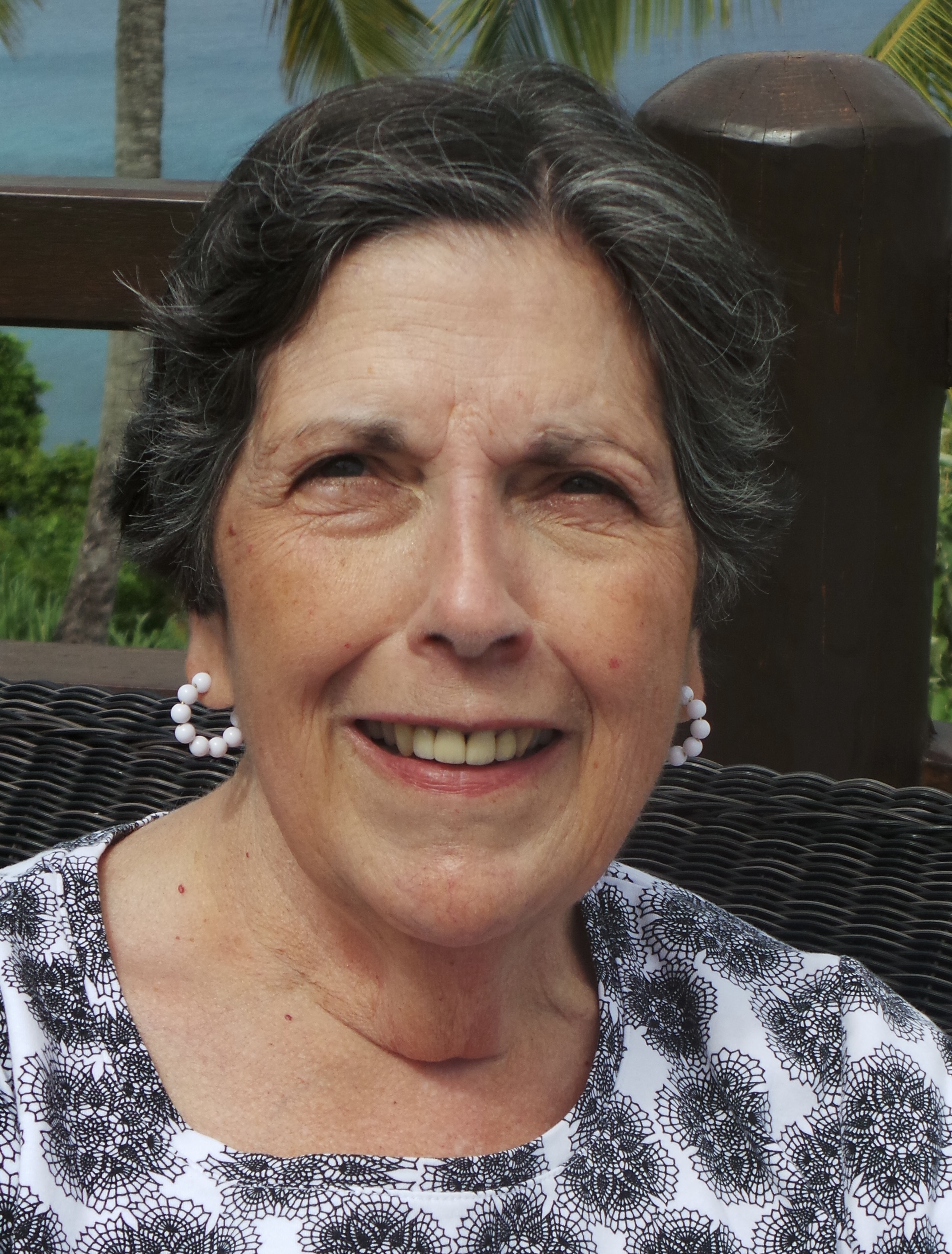 Saralou Hendrickson smiling outdoors